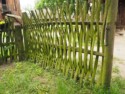 Stick staves for a fence